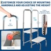 Step Stool with Handle,Adjustable Height Handrail 8.5-16.5in, Non-Slip Platform,450 LBS Capacity,Foot Stool for Elderly,Disabled,for Bedside Bathtub - 4 of 4