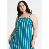 ELOQUII Women's Plus Size Stripe Linen Midi Dress - 4 of 4