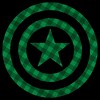 Men's Marvel St. Patrick's Day Green Plaid Captain America Shield T-Shirt - 2 of 4