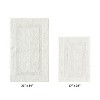 Lux Premium 100% Cotton Tufted Solid Reversible 2 PC Bath Rug Set – Ultra-Soft, Water-Absorbent, Durable, Machine Washable Bathroom Rug - 2 of 4