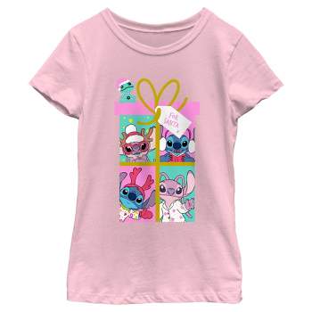 Girl's Lilo & Stitch Gift For Santa T-Shirt