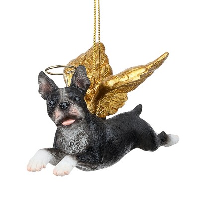 Design Toscano Honor the Pooch: Boston Terrier Holiday Dog Angel Ornament