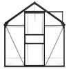 vidaXL Greenhouse Anthracite and transparent Aluminum and polycarbonate - 2 of 4