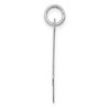 Black Bow Jewelry 14k White Gold, Ella Collection, LG Fancy Script Initial Pendant A-W - 2 of 4