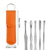 Unique Bargains Earwax Cleaning Tool Kit Portable Stainless Steel Earwax Cleaner Tool Set with Storage Pouch 10pcs - 4 of 4