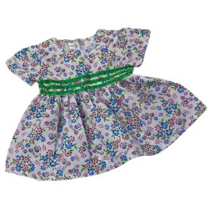 Doll Clothes Superstore Flower Dress Ribbon Trim Fits Cabbage Patch Kid And Baby Dolls - 1 of 4