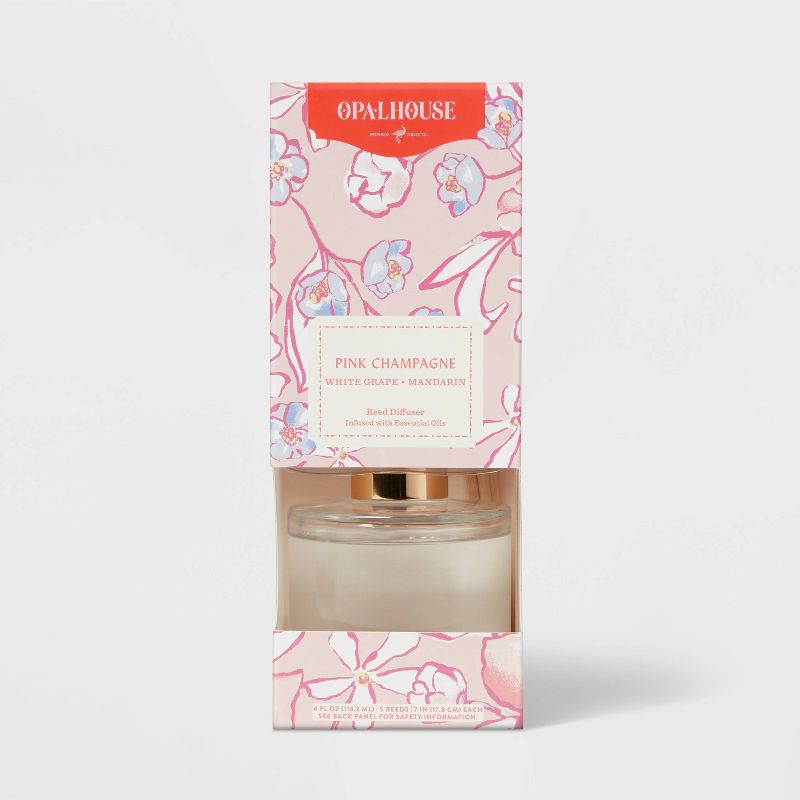 4 fl oz Pink Champagne Oil Reed Diffuser - Opalhouse&#8482;, 1 of 5