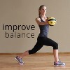 Prism Fitness 400-150-001 4 Pound Weighted Fitness Smart Medicine Ball for Pilates, Yoga, Strength Training, Yellow - 3 of 4