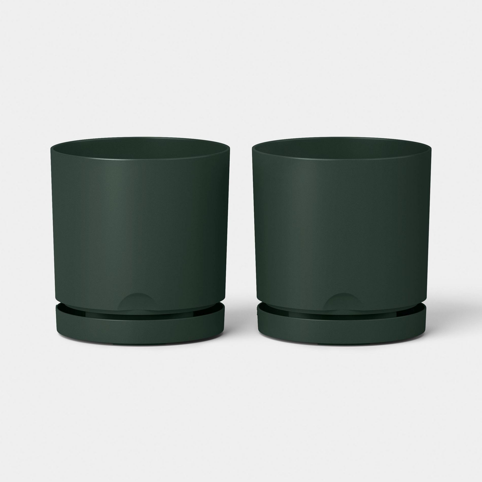 2pc Recycled Resin Indoor Outdoor Planter Pots 4" - Room Essentials™