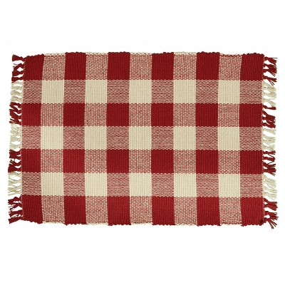 Park Designs Garnet Buffalo Check Yarn Placemat Set Of 4 : Target