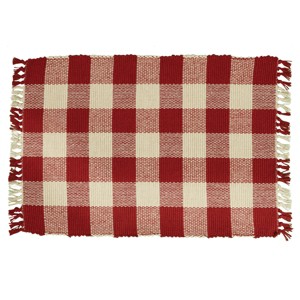 Park Designs Garnet Buffalo Check Yarn Placemat Set of 4 - 1 of 4