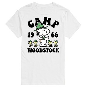 Men's - Peanuts - Camp Woodstock Short Sleeve Graphic T-Shirt - 1 of 4
