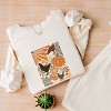 Simply Sage Market Chicken Boho Floral Lightweight Garment Dyed Sweatshirt - XL - Ivory - 3 of 4