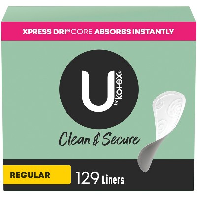 U by Kotex Clean & Secure Panty Liners - Light Absorbency - Unscented