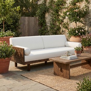 Christopher Knight Home Zack 75.75'' Rustic Outdoor Acacia Wood 3