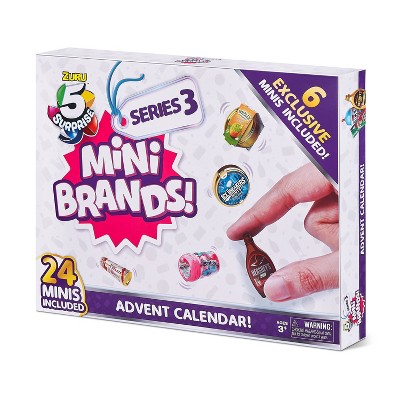 5 Surprise Mini Brands Series 3 Advent Calendar with 24 Surprises