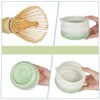 Matcha Whisk Set 7 Pcs - Ceramic Bowl & Bamboo Whisk/Holder, Gradient Design Matcha Kit with Bamboo Scoop, Stainless Steel Sifter, Tea Towel - 4 of 4