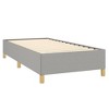 vidaXL Twin XL Bed Frame in Light Gray Fabric with Supportive Legs and Plywood Slats, Easy Assembly Required - 4 of 4