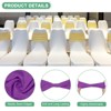 Unique Bargains Polyester Strong Stretchability Wedding Party Chair Sashes 100 Pcs - 2 of 4
