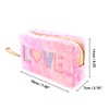 Unique Bargains Women's Durable Sequin Heart LOVE Makeup Bag 1 Pc - 2 of 3