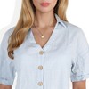 Anna-Kaci Women's Stainless Steel Necklace with 18K Gold Plated Heart Lock Pendant, Mother of Pearl Inlay, Adjustable Chain, Unique Design-Gold - 3 of 4