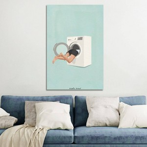 iCanvas Looking For My Socks by Giselle Dekel Canvas Print Wall Art - 1 of 3