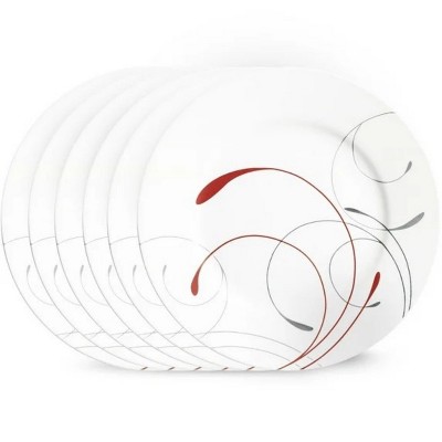 LunaLulinlk 10.25" Glass Dinner Plate (Set of 6)