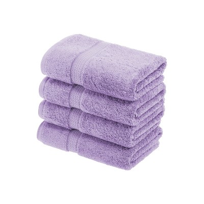 Solid Luxury Premium Cotton 900 GSM Highly Absorbent 2 Piece Bath Towel  Set, Purple by Blue Nile Mills