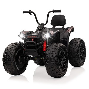 Coucheta 24V Kids ATV Quad, 2-Seater 4WD Ride-On w/ 4x100W Motor, Dual 7AH Battery, Throttle Control, EVA Tires & Metal Suspension, LED Lights &Music - 1 of 4