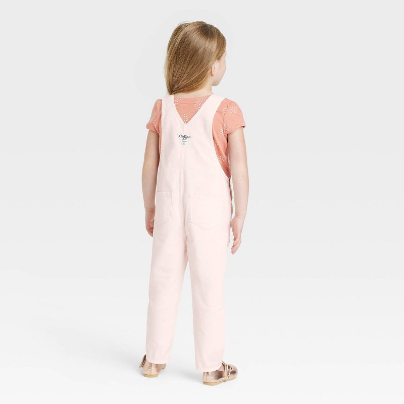 OshKosh B'gosh Toddler Girls' Heart Overalls - Pink, 2 of 8