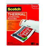 Scotch Thermal Laminating Pouch, 8-9/10 x 11-2/5 Inches, 3 mil Thick, pk of 20