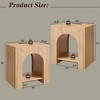 Nightstand with Charging Station, 22" Modern Night Stand with Arched Open Shelf, End Tables for Living Room Bedroom - 3 of 4