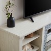 CAVINAS Large TV Stand with Faux Stacked Stone Surround Modern Entertainment Center with Open Storage Media Console - 4 of 4