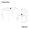 CAVINAS 5-Piece Dining Table Set with 4 Chairs, 43" Kitchen Table & Chairs Set for 4, Dining Room Table with Metal Frame & MDF Board - 2 of 4