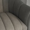 SEYNAR Modern Velvet Curved Swivel Accent Barrel Chair with Metal Base,Grey,29.1''W*27.7''D*29.5''H - 4 of 4
