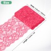 Unique Bargains Elastic Lace Fabric Ribbon Stretchy Trim W Floral Pattern for Bridal Wedding 1 Pc - 3 of 4