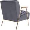 Meridian Furniture,Woodford Grey Velvet Accent Chair - 2 of 4