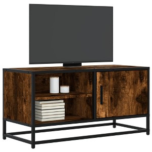 CLIHOME Heavy Duty Vintage TV Stands And Consoles, Metal Entertainment Center With Storage Cabinet - 1 of 4
