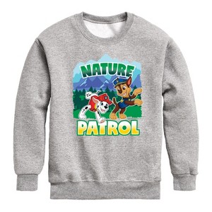Boys' - Paw Patrol - Nature Patrol Graphic Long Sleeve Fleece Sweatshirt - 1 of 4