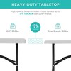 Best Choice Products 8ft Plastic Folding Table, Indoor Outdoor Heavy Duty Portable w/ Handle, Lock for Picnic - 2 of 4