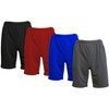 JumpStart Men's 4-Pack Moisture Wicking Performance Active Mesh Shorts - 2 of 4