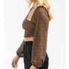 Women's DOTTED ASYMMETRIC RUCHED TOP - ENDLESS BLU. - 3 of 3