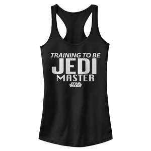 Juniors Womens Star Wars Training to Be a Jedi Master Racerback Tank Top - 1 of 4