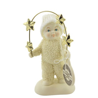 Dept 56 Snowbabies 4.25" Look What I Can Do Juggling Gold Stars  -  Decorative Figurines