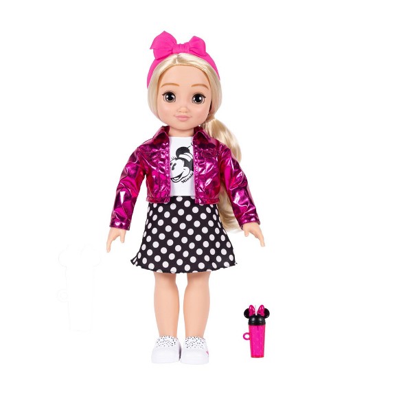 Muñeca Disney ILY 4ever 18" Minnie Chaqueta Rosa Cabello Rubio/Ojos Marrones 4