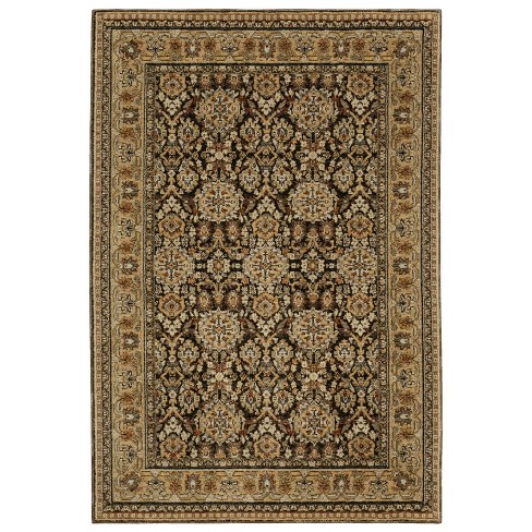 Oriental Weavers Andorra 2431A Brown/ Gold Indoor Area Rug - 3'3" x 5'2" - image 1 of 4