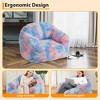 Bean Bag Chairs for Kids, 39 Inch Bean Bag Sofa with Sponge Filler, Large Beanbag Sofa Chair with Backrest and Armrest, Soft Fluffy Reading Chair - 4 of 4