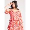 ELOQUII Women's Plus Size Asym Ruffle Maxi Dress - 4 of 4