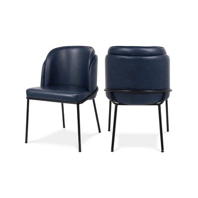 Meridian Furniture,Jagger Vegan Leather Dining Chair, Set of 2