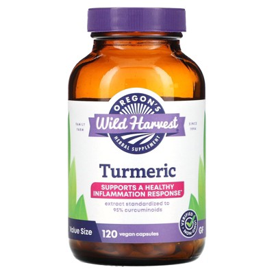 Oregon's Wild Harvest Turmeric, 120 Vegan Capsules